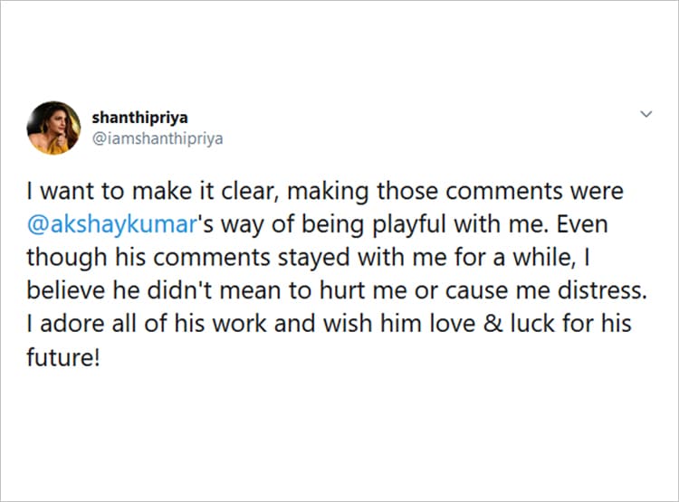 अक्षय ने उड़ाया था को-स्टार की डार्क स्किन का मजाक? एक्ट्रेस ने दी सफाई