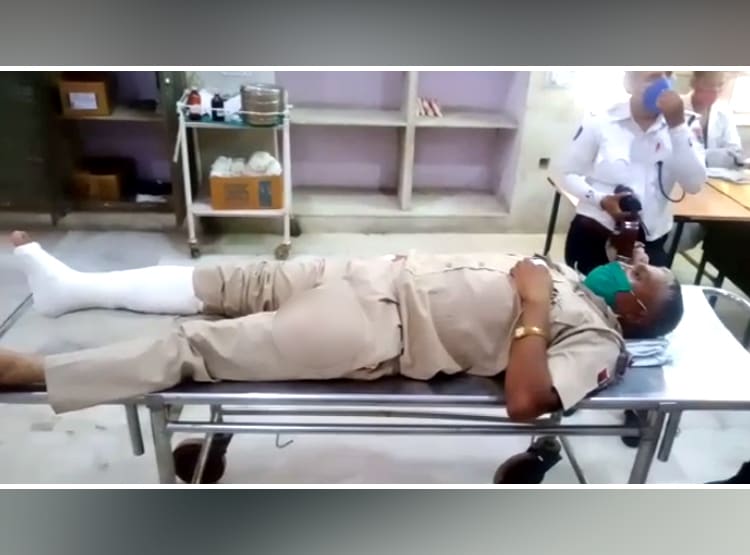 ASI पर बदमाशों ने चढ़ा दी गाड़ी, CCTV में कैद हुआ खौफनाक मंजर