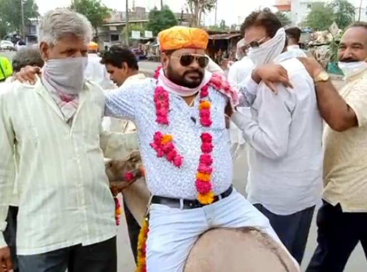 श्मशान से निकली अनोखी बारात, गधे पर बैठा था दूल्हा, जानें रहस्य