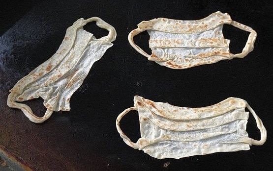 कोरोना वायरस: इस शहर में बन रहा 'मास्क पराठा', वायरल हुए फोटोज