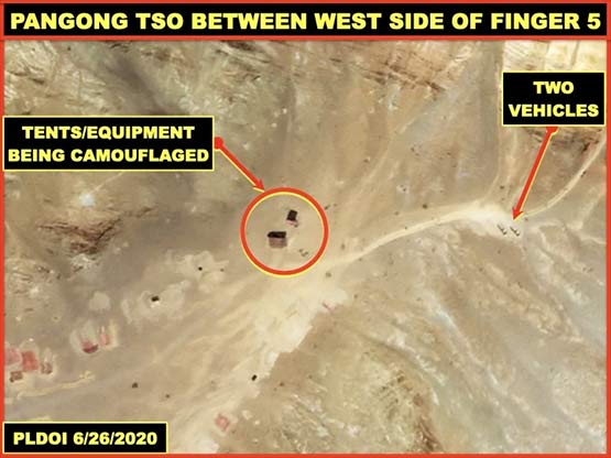 चीनी सैनिकों ने सीमा के पास बनाया नक्शा, बड़े अक्षरों में लिखा 'चीन', Photos