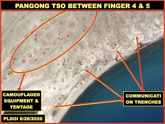 चीनी सैनिकों ने सीमा के पास बनाया नक्शा, बड़े अक्षरों में लिखा 'चीन', Photos