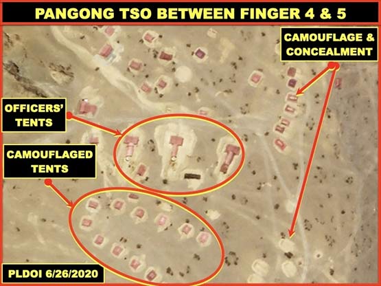 चीनी सैनिकों ने सीमा के पास बनाया नक्शा, बड़े अक्षरों में लिखा 'चीन', Photos