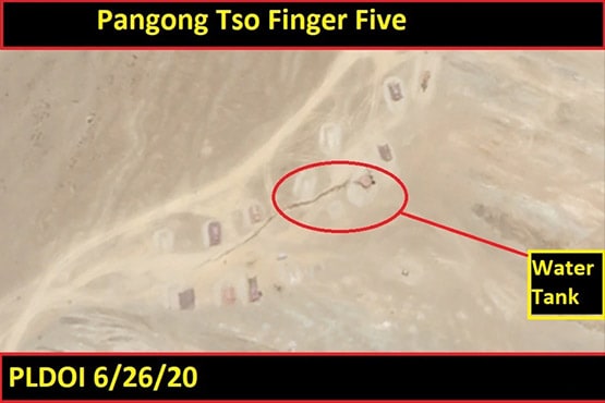 चीनी सैनिकों ने सीमा के पास बनाया नक्शा, बड़े अक्षरों में लिखा 'चीन', Photos