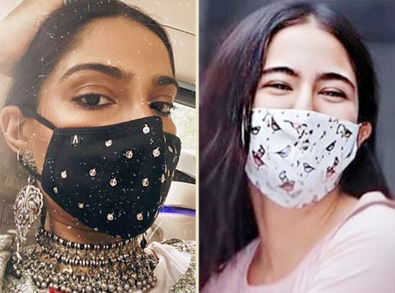 सारा से प्र‍ियंका तक, सेलेब्स के बीच पॉपुलर हैं ये डिजाइनर मास्क, PHOTOS