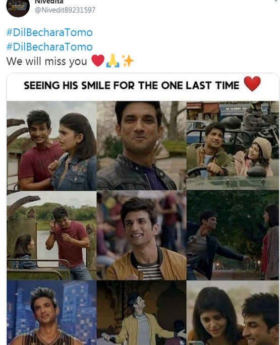 सुशांत की आखिरी फिल्म रिलीज होने को बचा 1 दिन, इमोशनल हुए फैंस