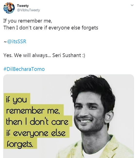 सुशांत की आखिरी फिल्म रिलीज होने को बचा 1 दिन, इमोशनल हुए फैंस