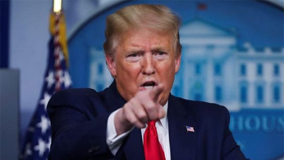 अमेरिकी राष्ट्रपति डोनाल्ड ट्रंप ने चीन के साथ भारत पर भी साधा निशाना