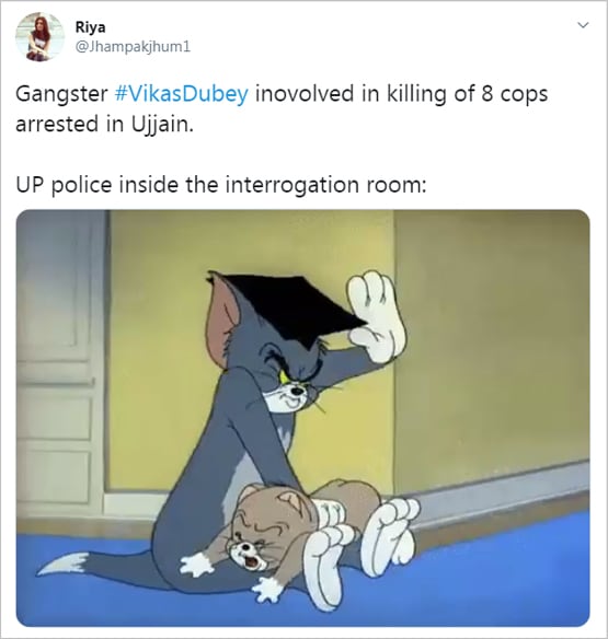 कानुपर वाले विकास दुबे ने किया सरेंडर, सोशल मीडिया पर वायरल हुए मीम्स