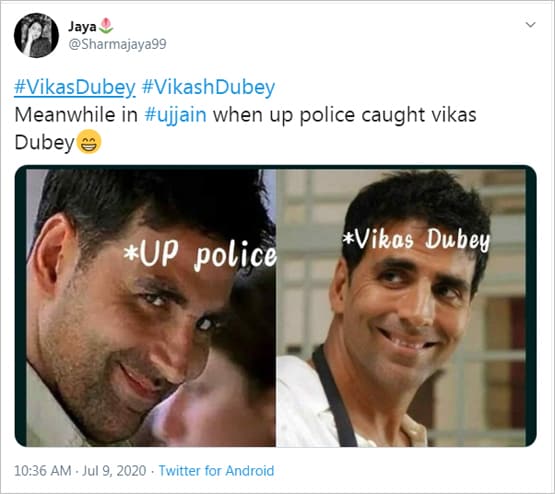 कानुपर वाले विकास दुबे ने किया सरेंडर, सोशल मीडिया पर वायरल हुए मीम्स