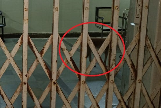 कोरोना मरीज कुत्ते के साथ वार्ड में बंद, ताला लगाकर स्टाफ गायब
