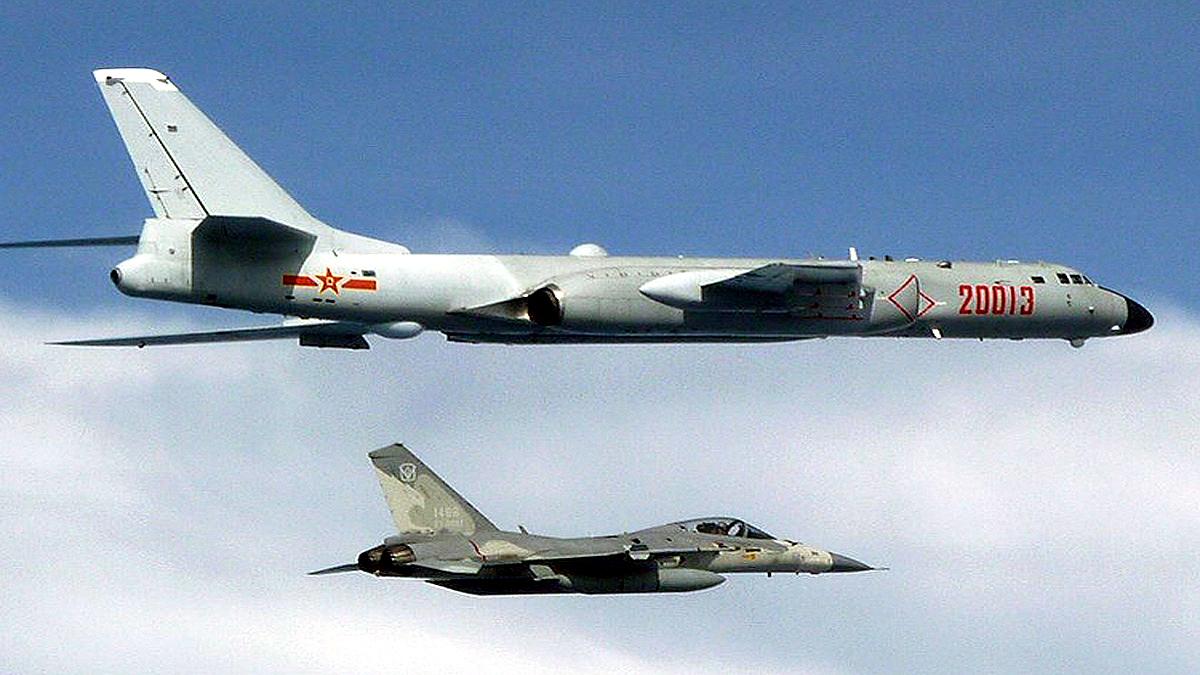 Chinese Bomber in South China Sea