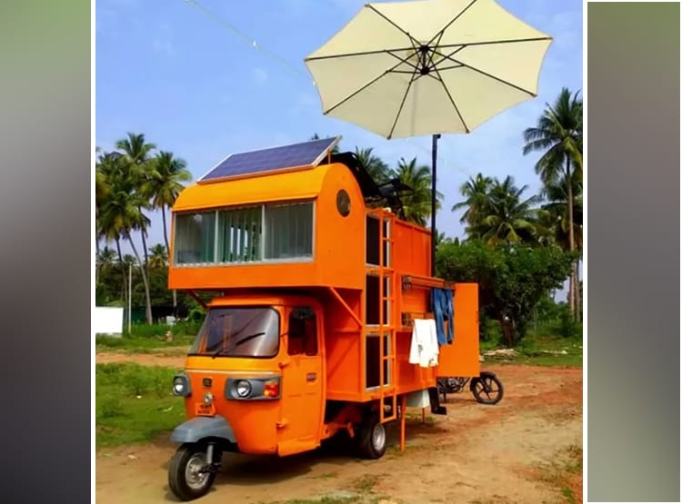 इस ऑटो में है चलता फिरता घर, बेडरूम-किचन से लेकर है सबकुछ, लागत 1 लाख