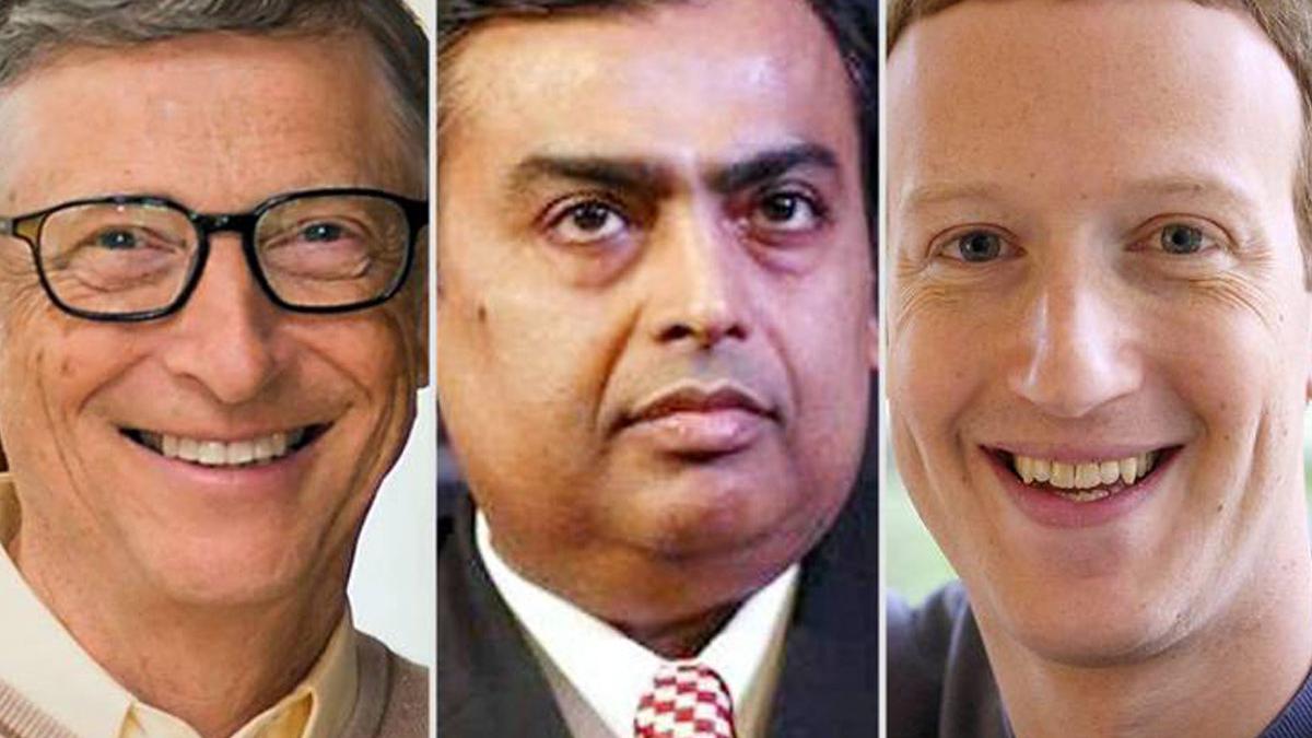 बिल गेट्स, मुकेश अंबानी, मार्क जुकरबर्ग