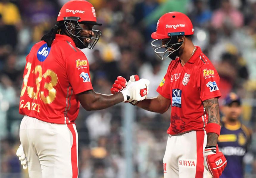 Chris Gayle and KL Rahul