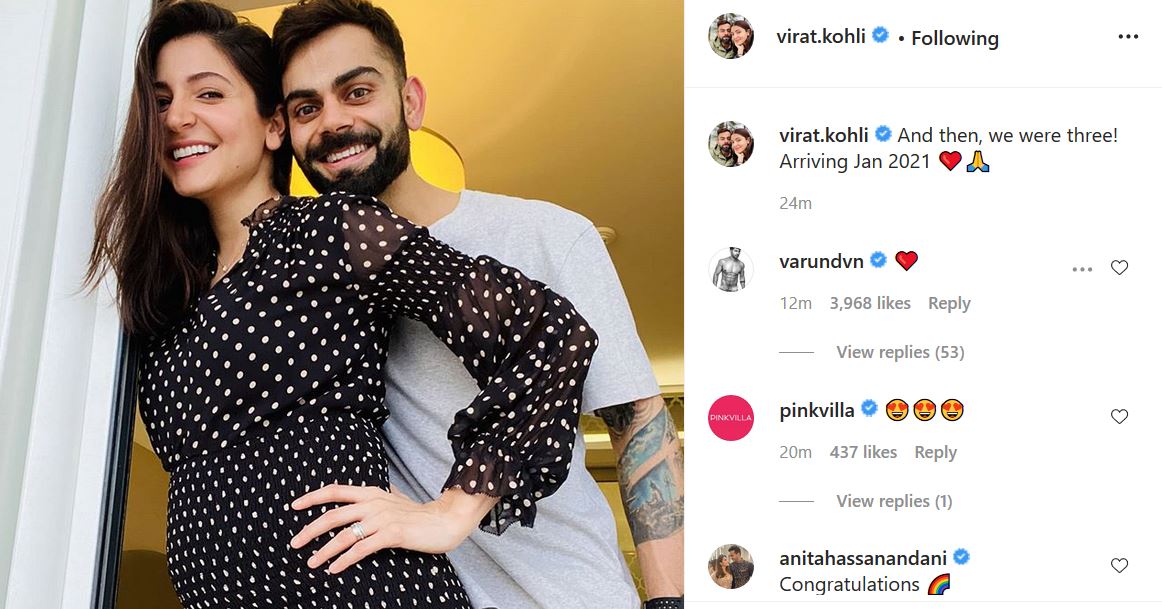 Virat Kohli and Anushka Sharma