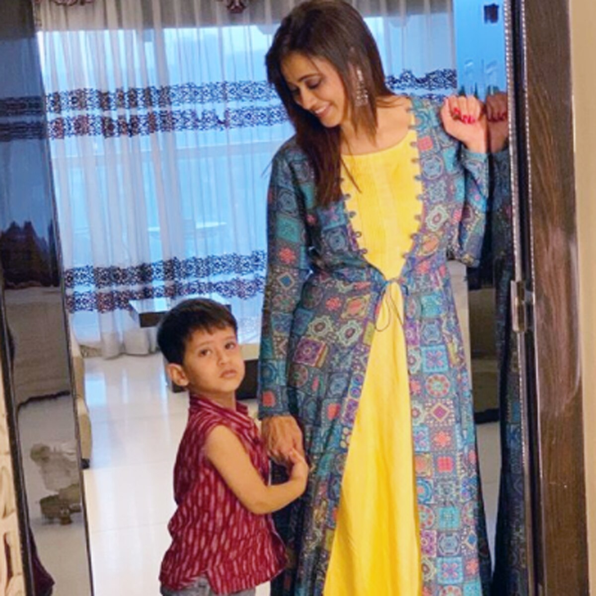 श्वेता तिवारी बेटे रेयांश के साथ