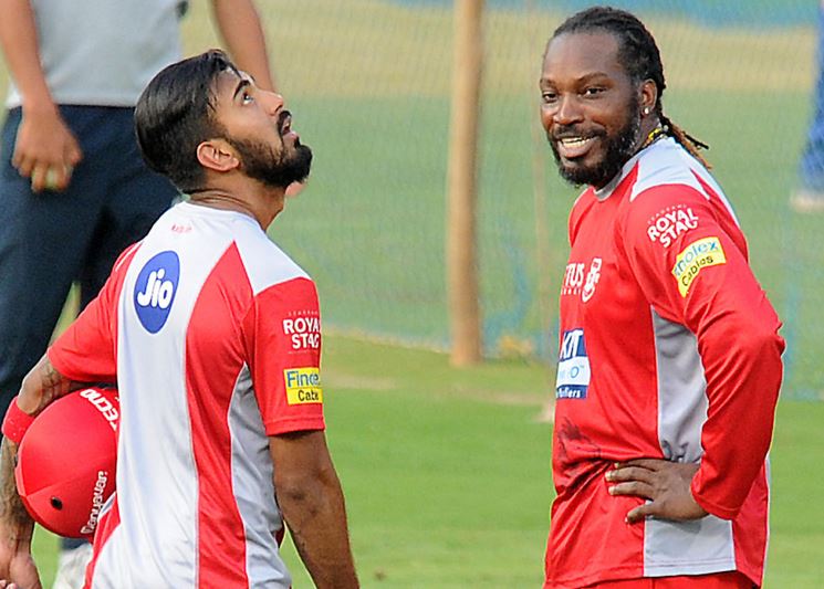 Chris Gayle and KL Rahul