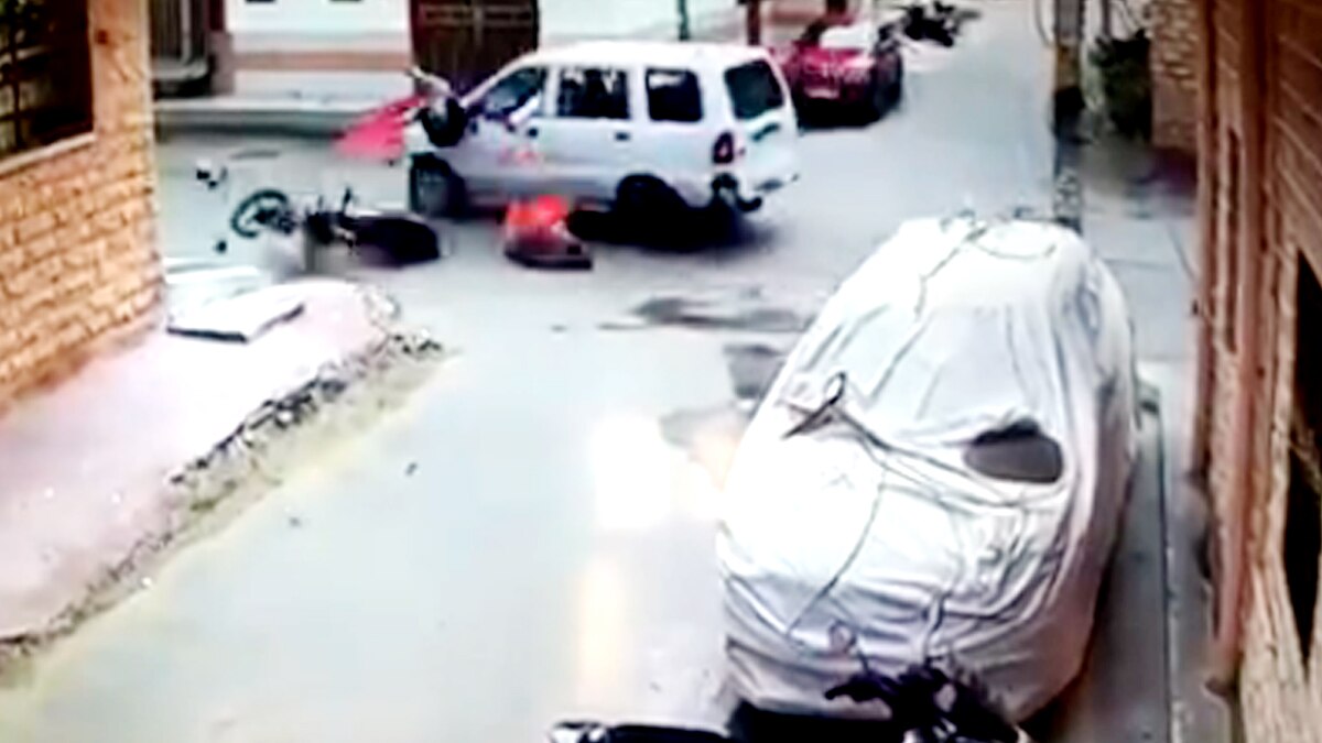 CCTV में रिकॉर्ड एक्सीडेंट
