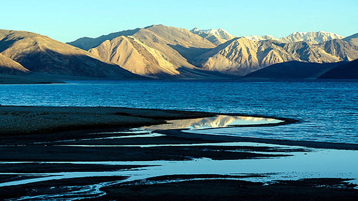 What are fingers 4 8 near Pangong Lake