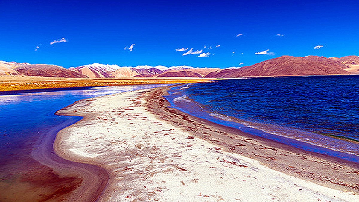 What are fingers 4 8 near Pangong Lake