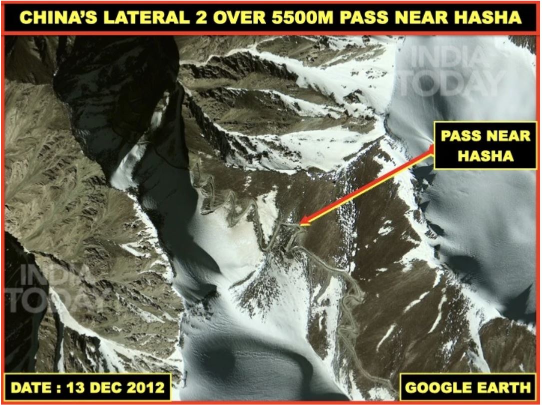 चीन ने वहां फिर बनाई सड़क