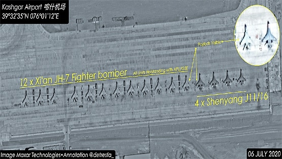चीन ने लद्दाख से कुछ दूर तैनात किए परमाणु बमवर्षक, तेज फाइटर जेट