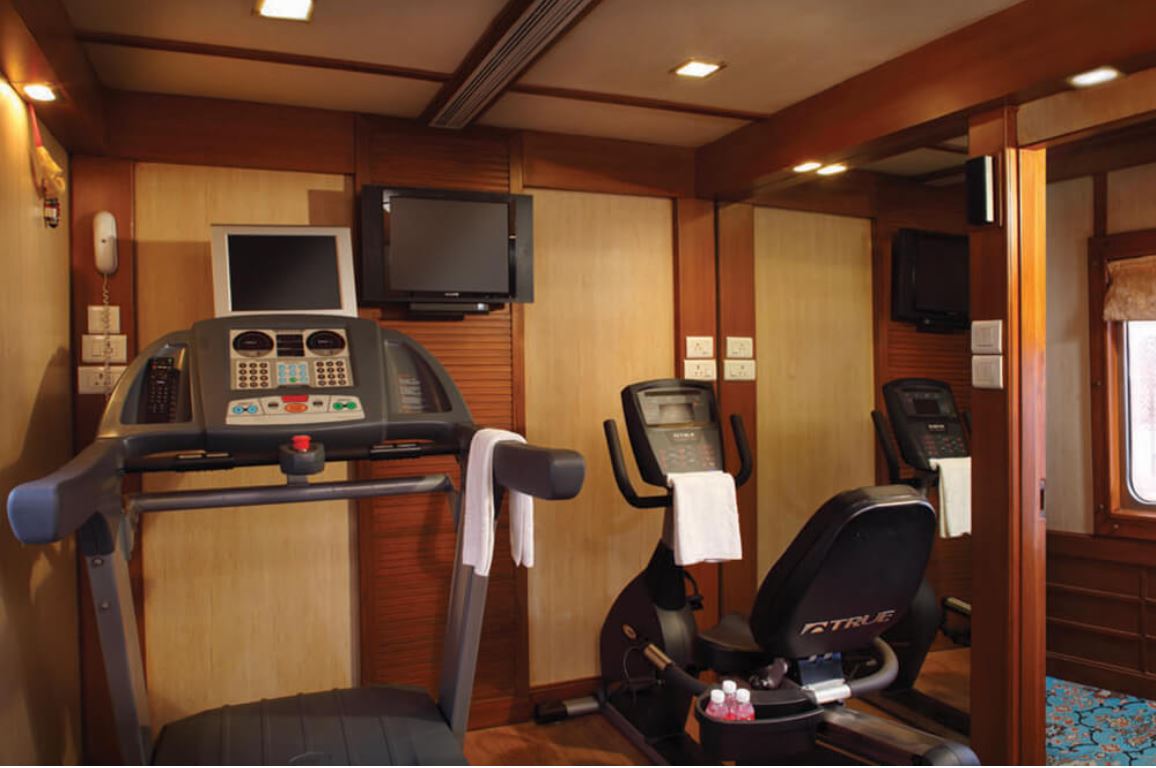 ट्रेन में जिम