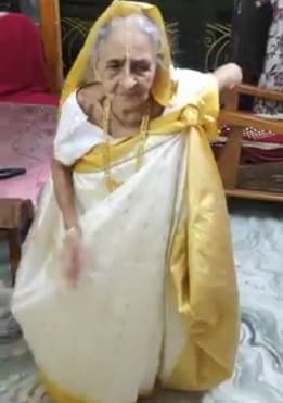 सिम्बा के गाने पर जमकर थिरकीं दादी, 93वें जन्मदिन का मनाया जश्न