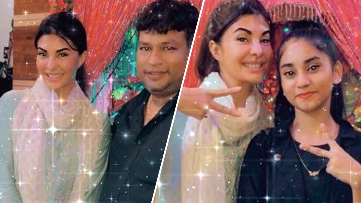 जैकलीन फर्नांडिस और उनके स्टाफ मेम्बर