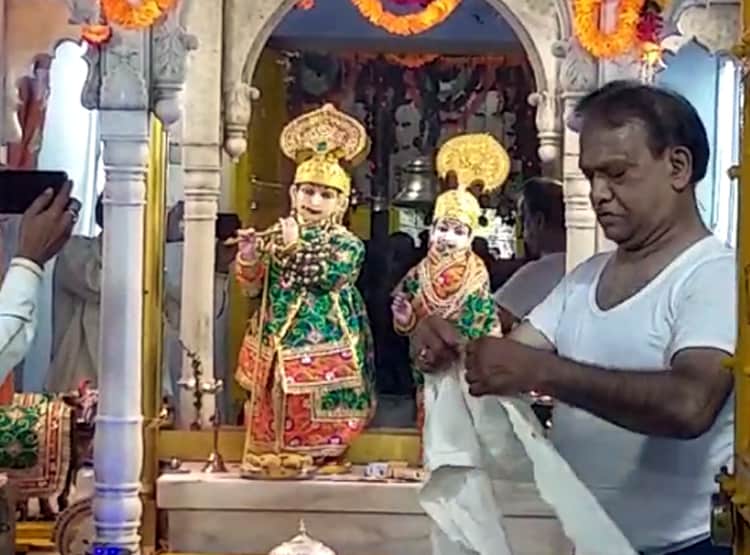 100 करोड़ के हीरे-जवाहरातों से सजे राधा-कृष्ण, सिर्फ एक दिन का है श्रृंगार