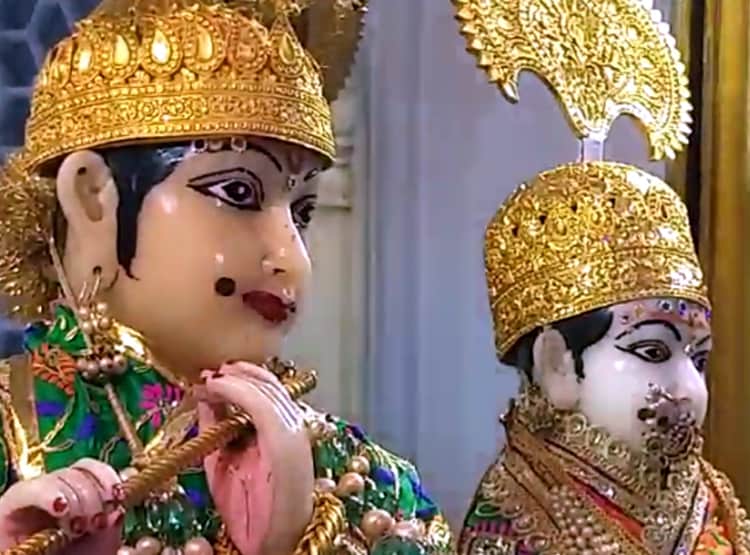 100 करोड़ के हीरे-जवाहरातों से सजे राधा-कृष्ण, सिर्फ एक दिन का है श्रृंगार