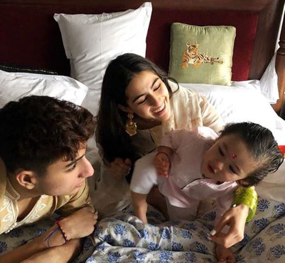 भाई तैमूर के बिना इनाया ने कैसे मनाई राखी, देखें पटौदी पर‍िवार का सेलिब्रेशन