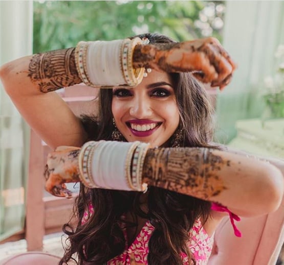 कोरोना के बीच राणा दग्गुबाती-मिहीका ने निभाई मेहंदी की रस्म, Photos