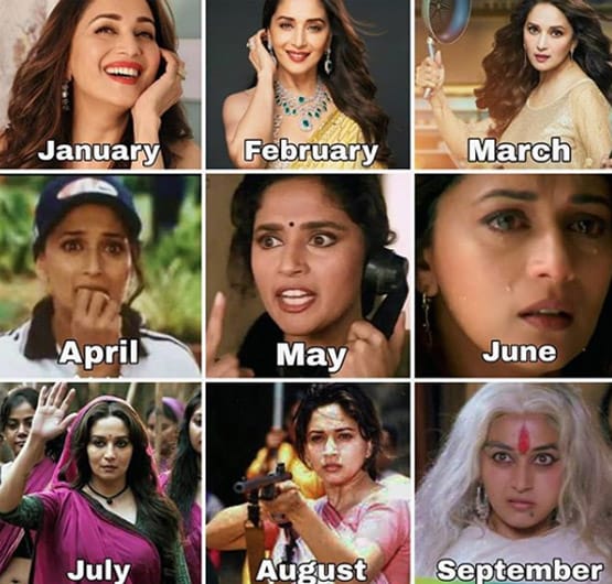 प्रियंका से माधुरी तक, 2020 को लेकर अभिनेत्रियों ने शेयर किए फनी मीम