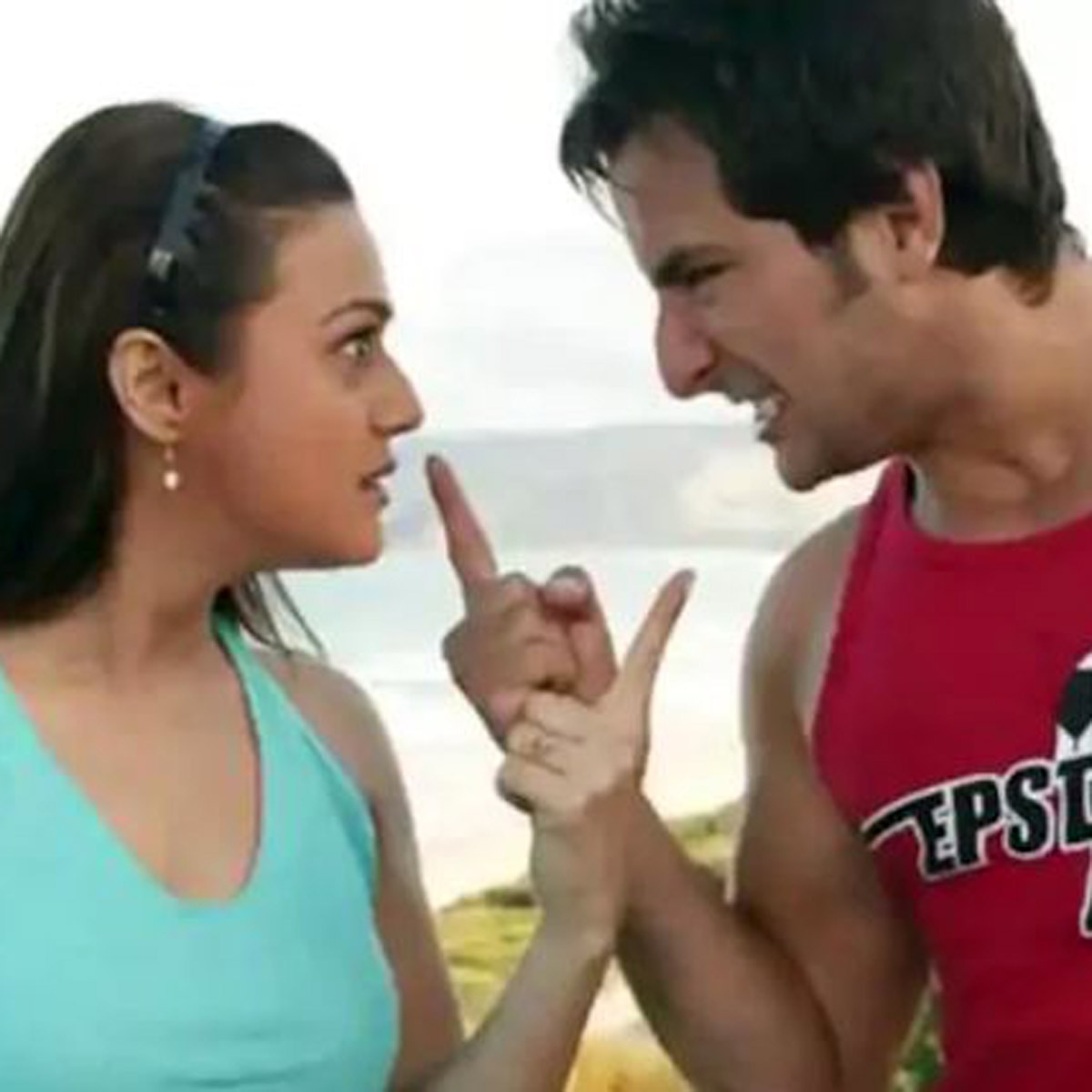 सैफ अली खान- प्रीति ज‍िंटा 