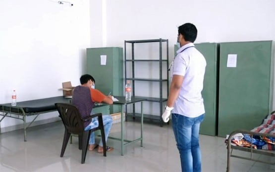 कोविड केयर सेंटर बना परीक्षा केंद्र, छात्र ने दिया 12वीं का पेपर