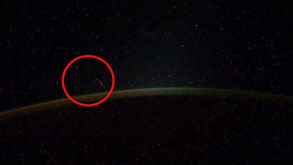 Five UFO above Earth