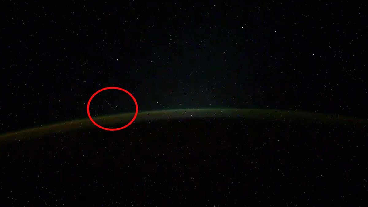 Five UFO above Earth