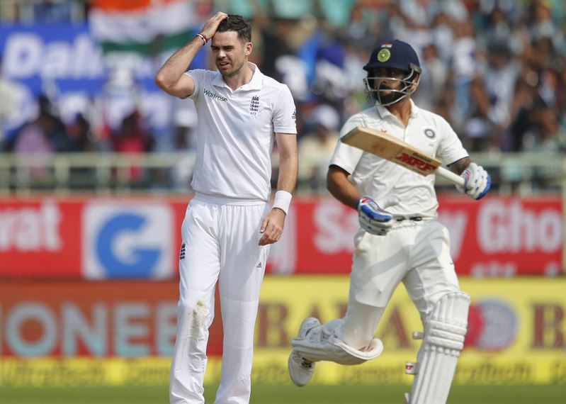 Virat Kohli and James Anderson 