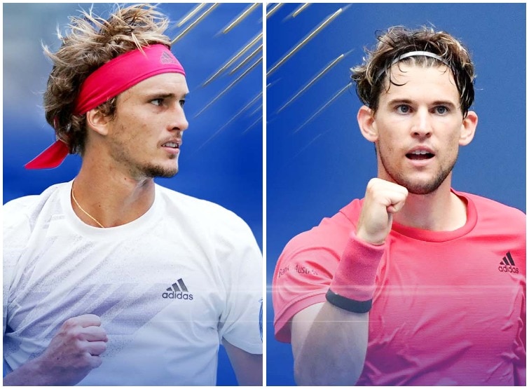 Alexander Zverev vs Dominic Thiem.Alexander Zverev vs Dominic Thiem.