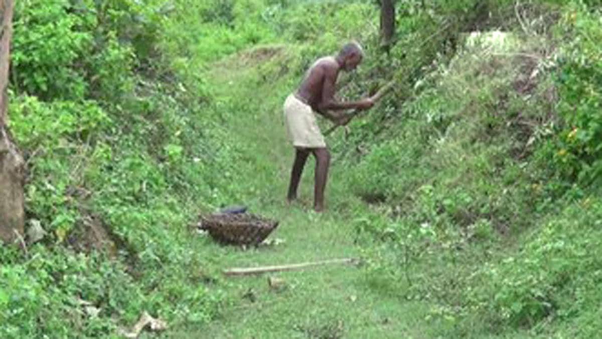लौंगी भुईयां ने खोद डाली नहर (फोटो एएनआई)