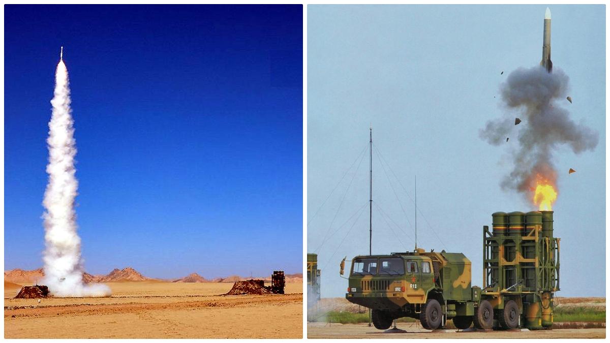 China launched medium range HQ-16 missile