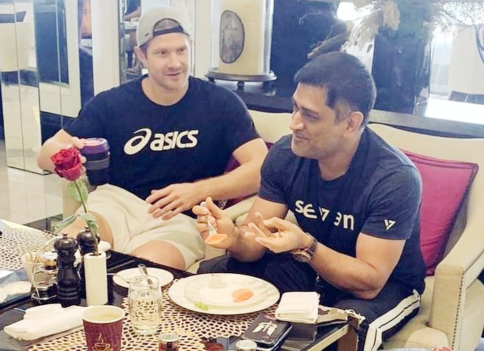 Shane Watson and MS Dhoni