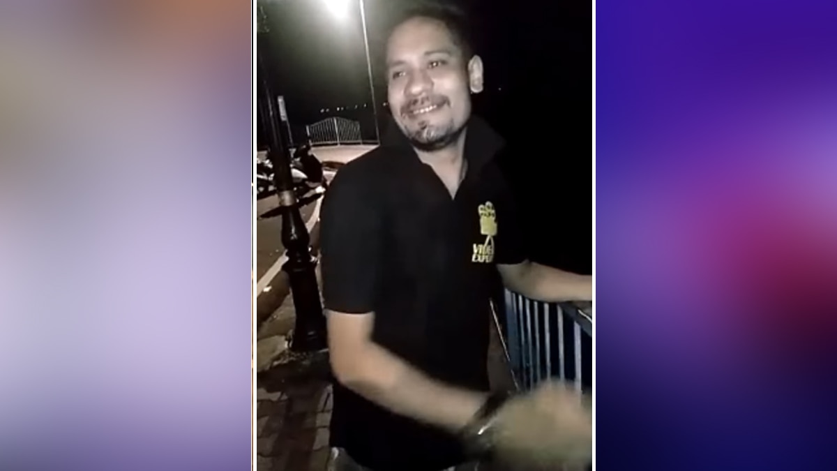 स्ट्रीट डॉग को झील में फेंका.