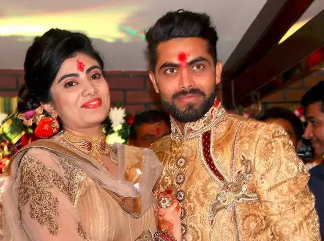 Ravindra Jadeja With wife Rivaba