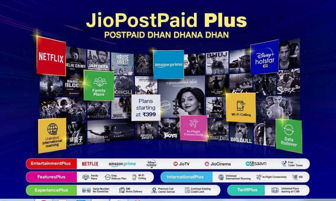 JioPostpaid Plus Plans Goes Live
