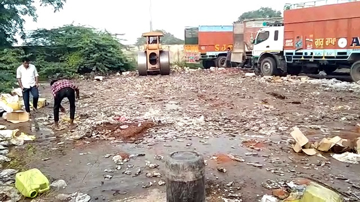 11000 Litre Alcohol destroyed Amid Bihar Election in Kaimur