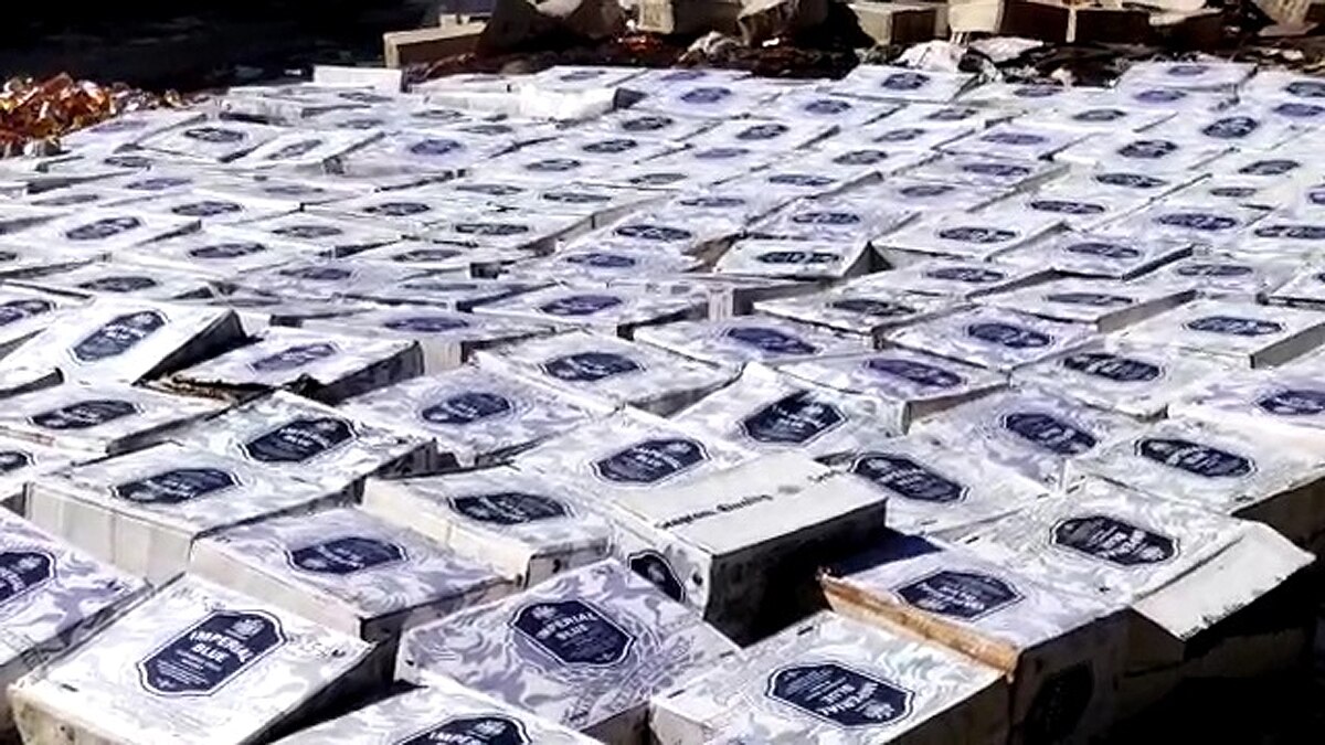 11000 Litre Alcohol destroyed Amid Bihar Election in Kaimur