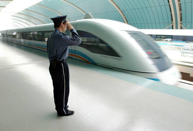 china japan run Maglev trains